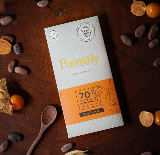 Chocolate Pumatiy 70% Cacao con Aguaymanto