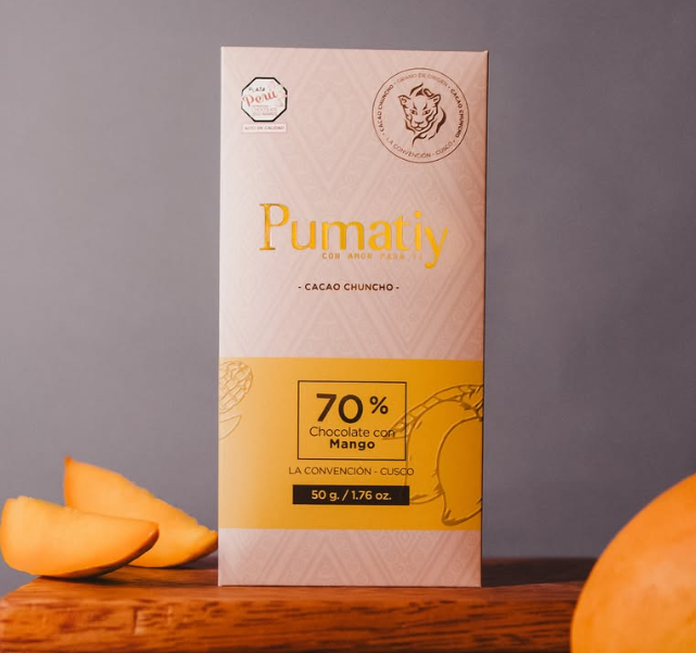 Chocolate Pumatiy 70% Cacao con Mango