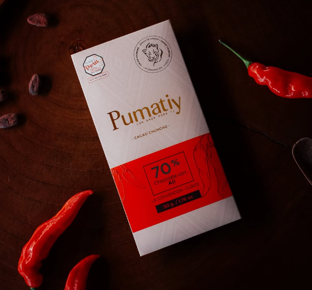 Chocolate Pumatiy 70% Cacao con Ají