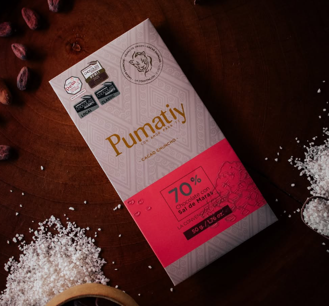Chocolate Pumatiy 70% Cacao, Sal de Maras
