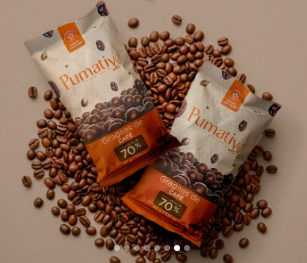 Grageas Pumatiy de Café con 70% Cacao